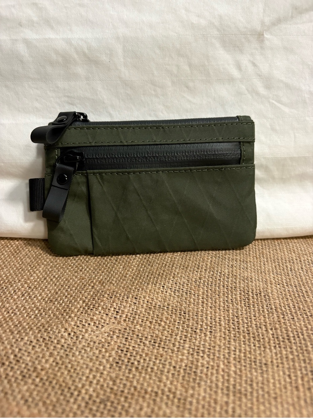 Men's Water proof Olive Green Slim Zip Pouch - Tactical Carry